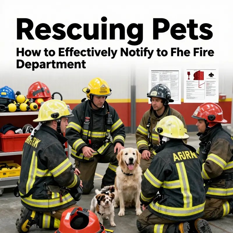 A firefighter getting ready to assist in a pet rescue based on an urgent emergency call.