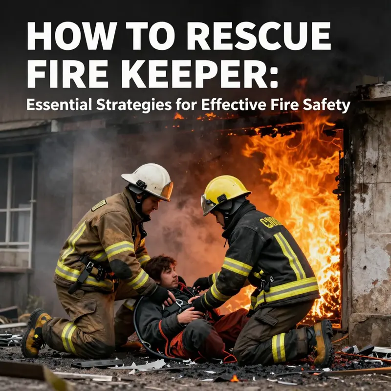 A firefighter in action rescuing a person from a burning building, emphasizing heroism and emergency responsiveness.