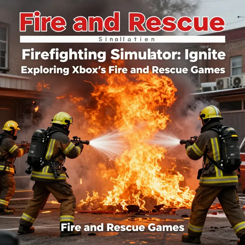 An immersive scene from Firefighting Simulator: Ignite showcasing realistic firefighting responses.