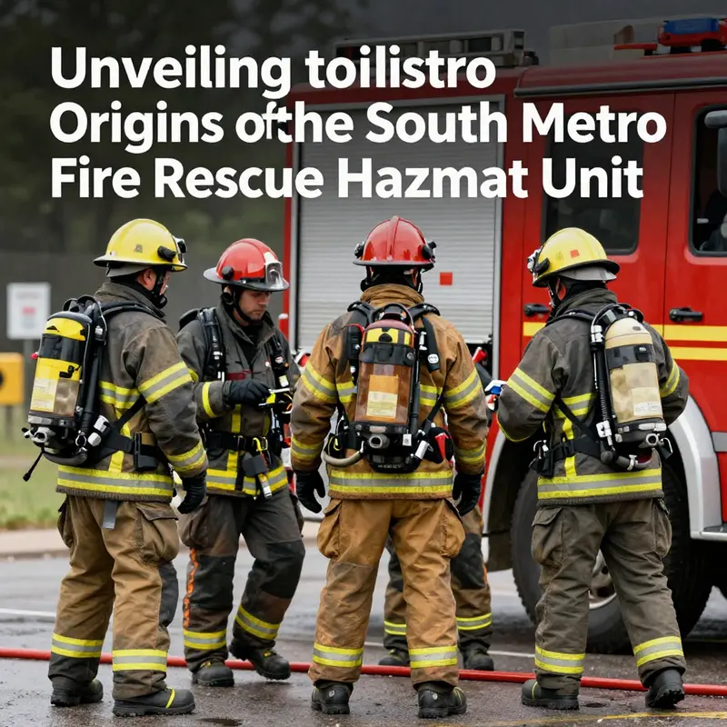 The South Metro Fire Rescue Hazmat unit at a local emergency response facility.