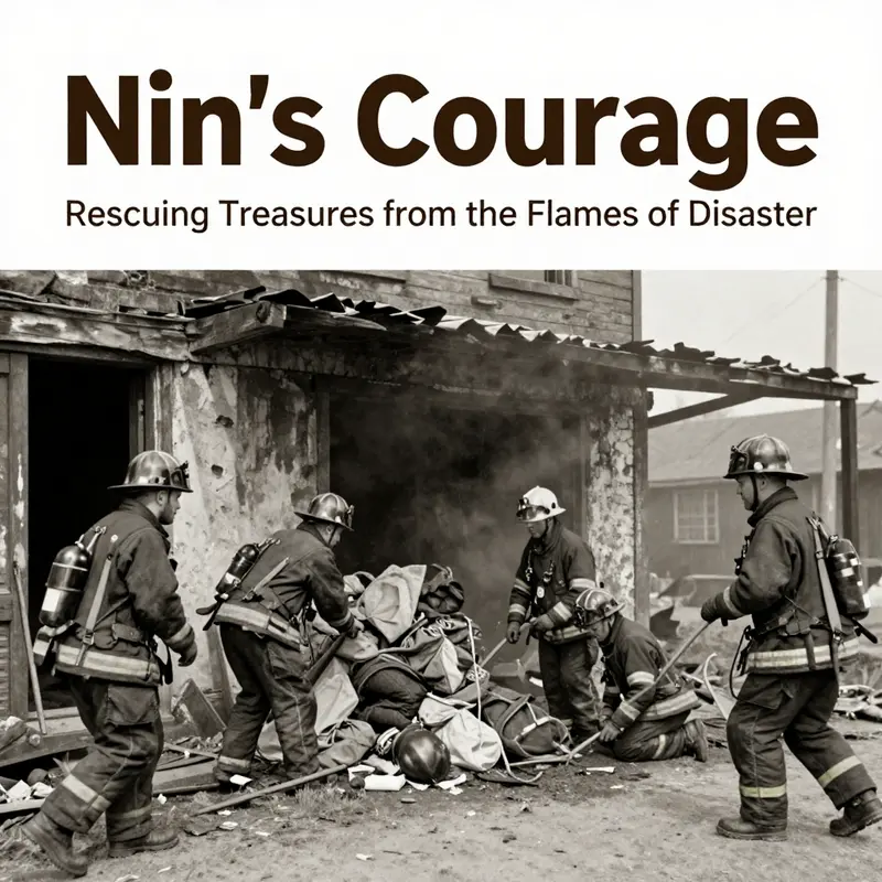Nin’s determination to save irreplaceable possessions from a blazing fire.