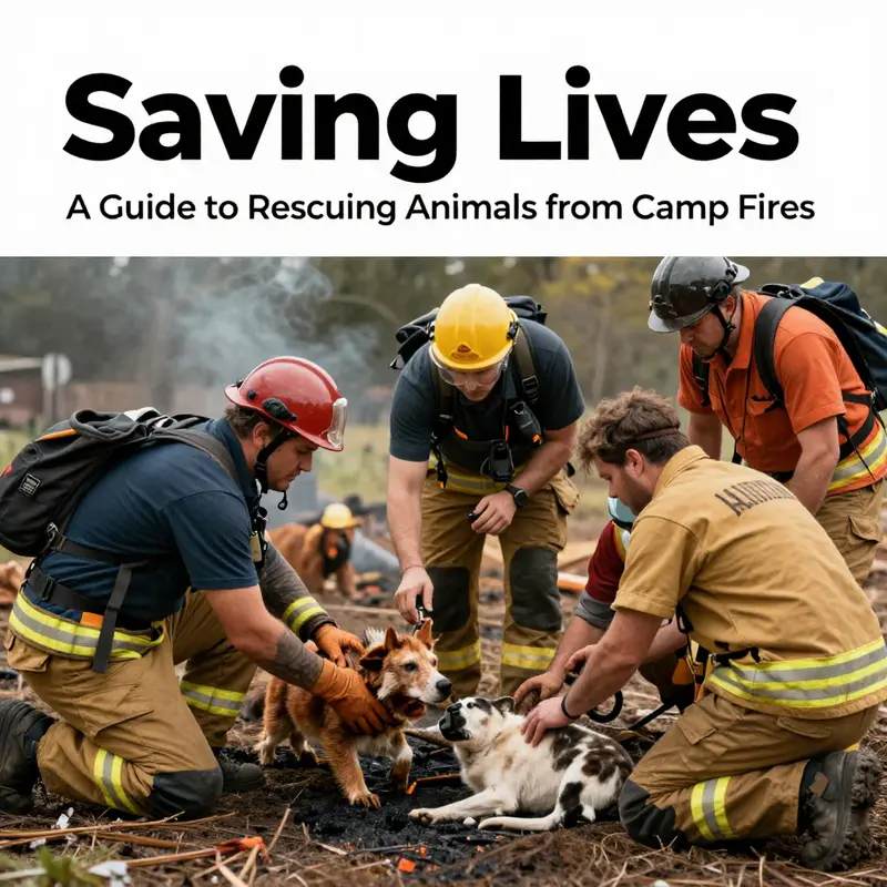 Prioritizing safety is paramount when rescuing animals from the dangers of campfires.