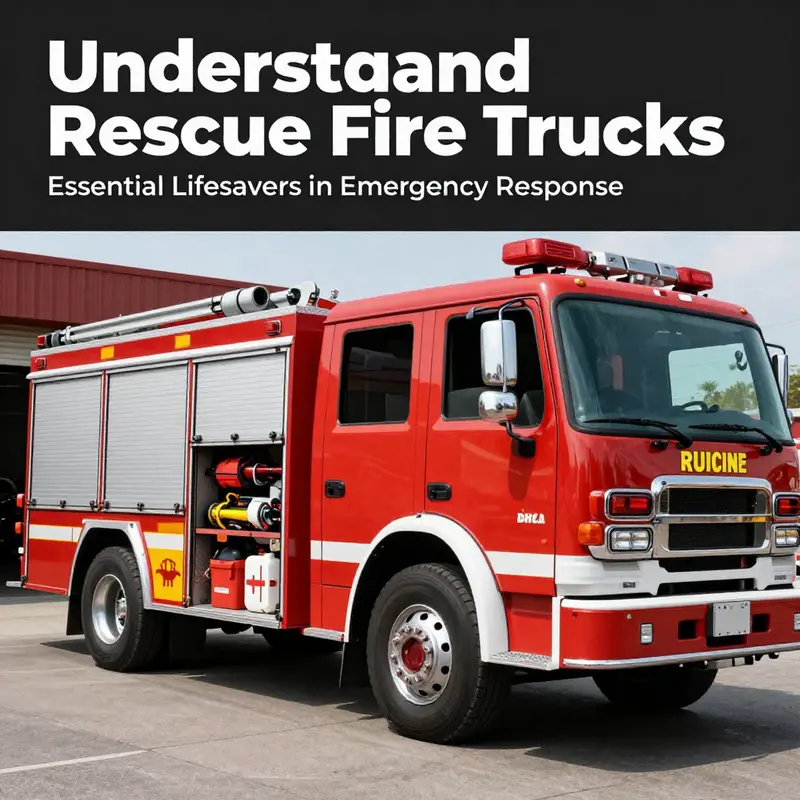 The key features of rescue fire trucks include advanced tools for extraction and medical response.