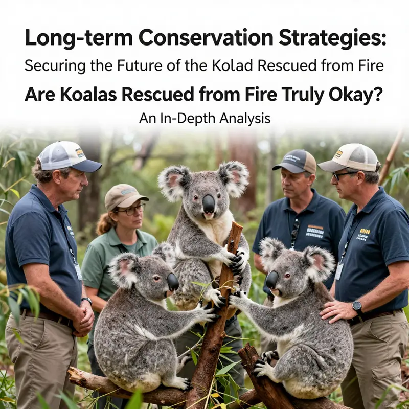 A koala flourishing in its natural habitat, representing successful recovery after rescue.