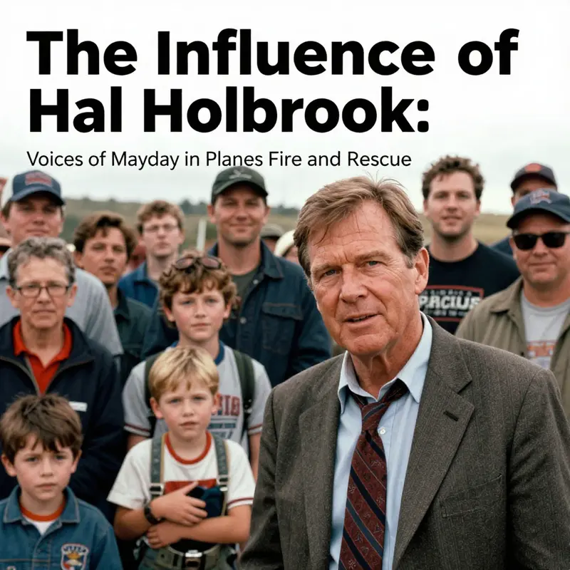 Hal Holbrook in a recording session, bringing the character Mayday to life with his unique voice.