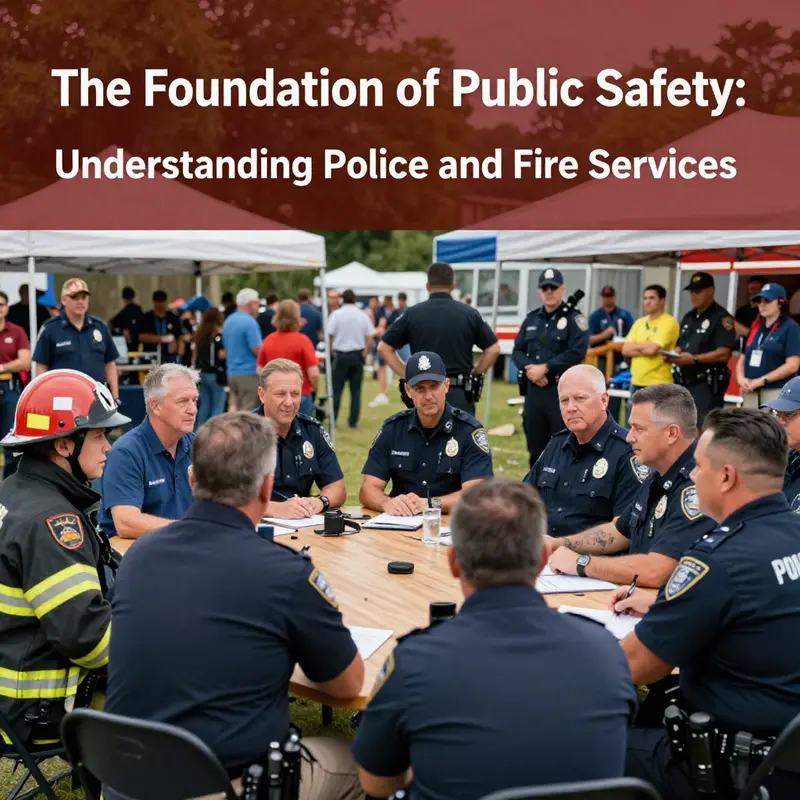 Local government officials and community members discuss strategies for enhancing police and fire services.