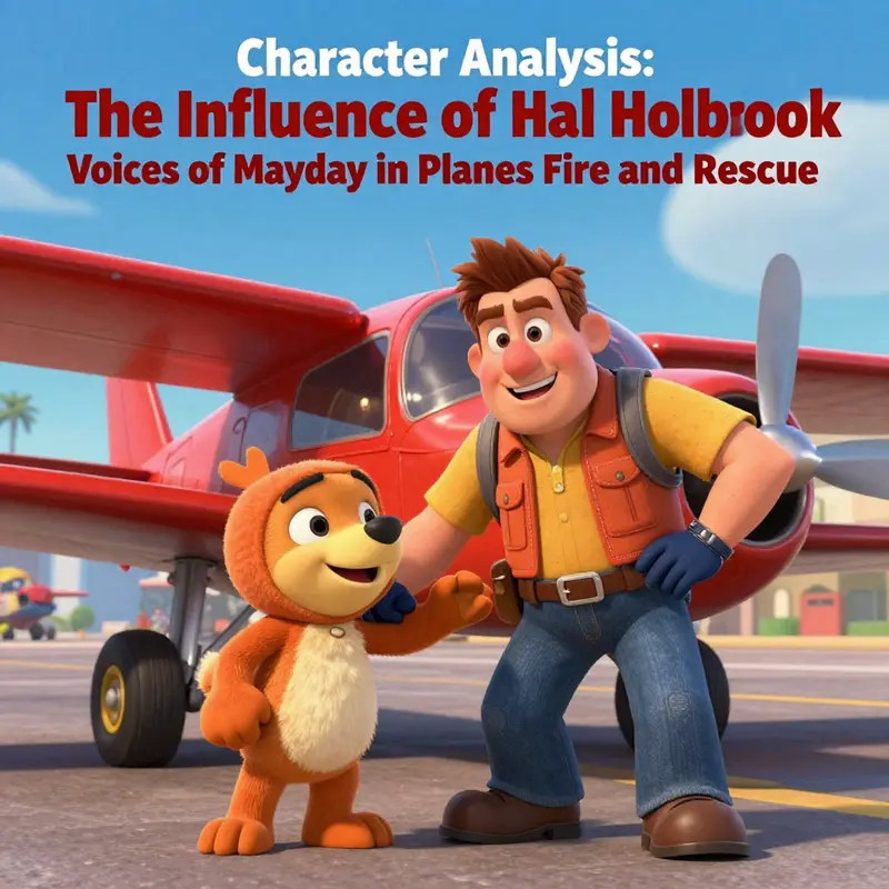 Hal Holbrook in a recording session, bringing the character Mayday to life with his unique voice.