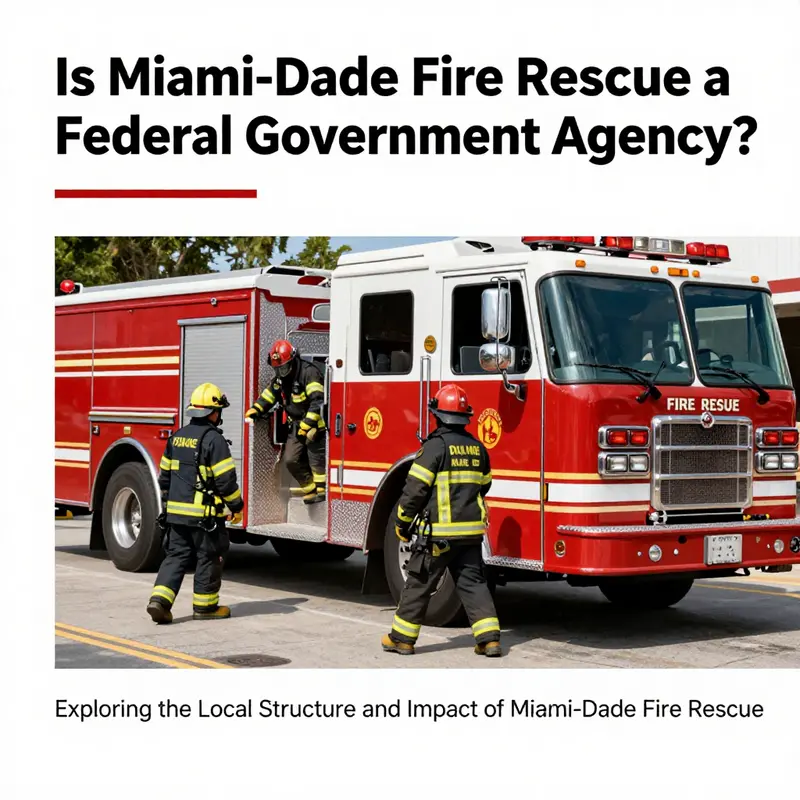 Firefighters from Miami-Dade Fire Rescue in action, illustrating their role in community emergency services.