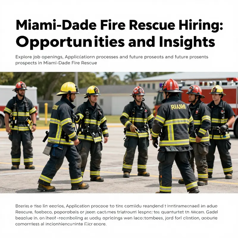 A group of Miami-Dade Fire Rescue personnel participating in a training session.