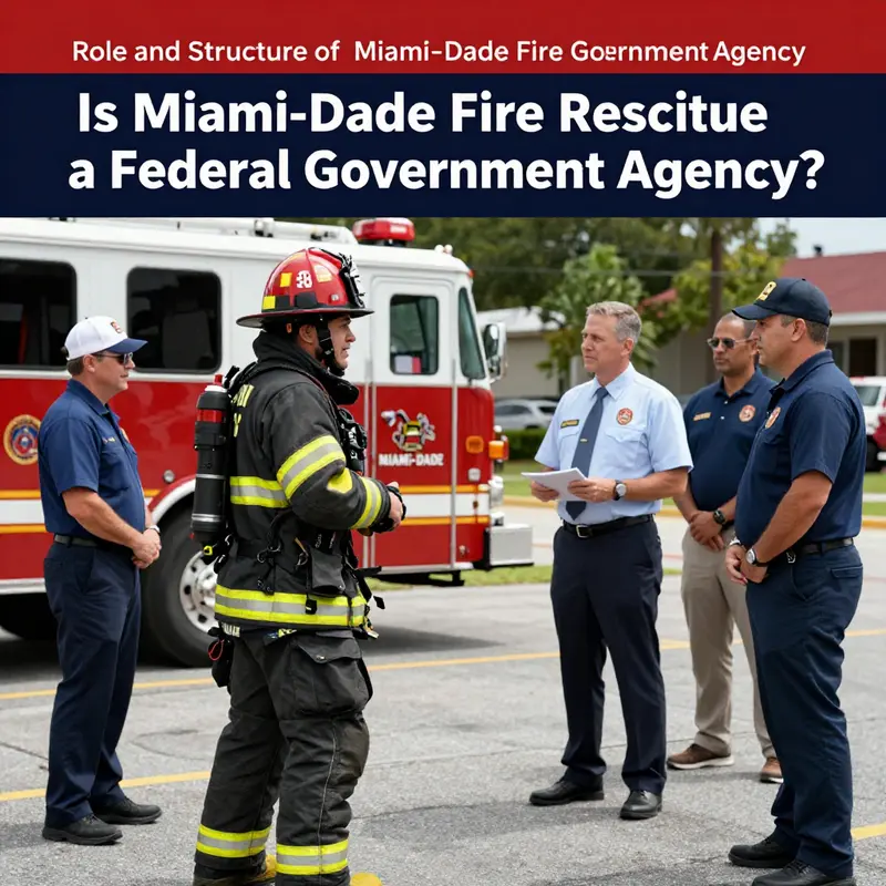 The Miami-Dade Fire Rescue headquarters illustrates the agency’s local governance and commitment to the community.