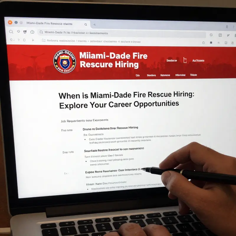 Current job openings at Miami-Dade Fire Rescue highlight diverse career paths in firefighting and support roles.