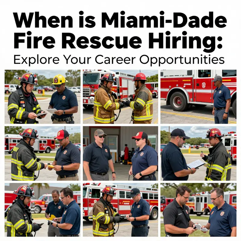 Current job openings at Miami-Dade Fire Rescue highlight diverse career paths in firefighting and support roles.