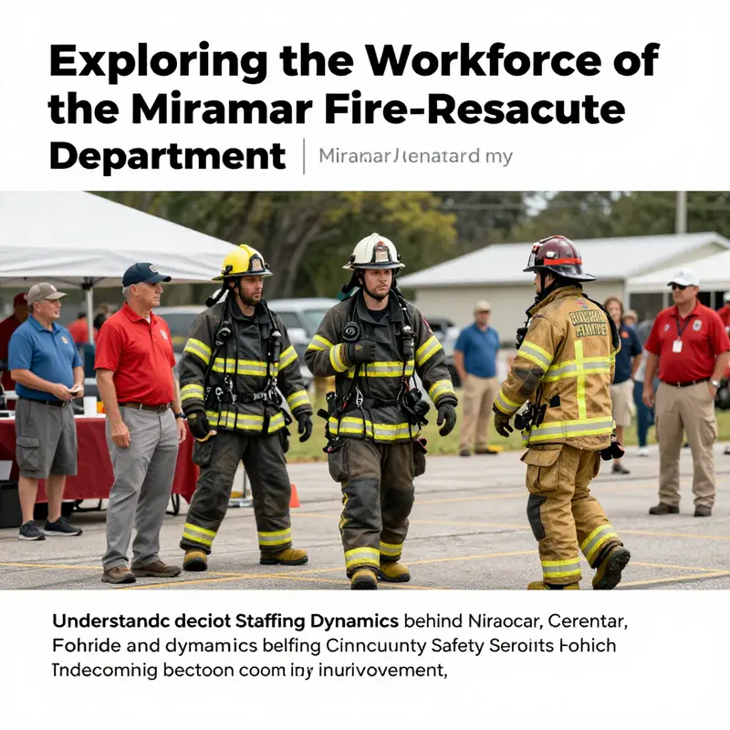 Firefighters from the Miramar Fire-Rescue Department actively participating in a community event, demonstrating public engagement and safety.