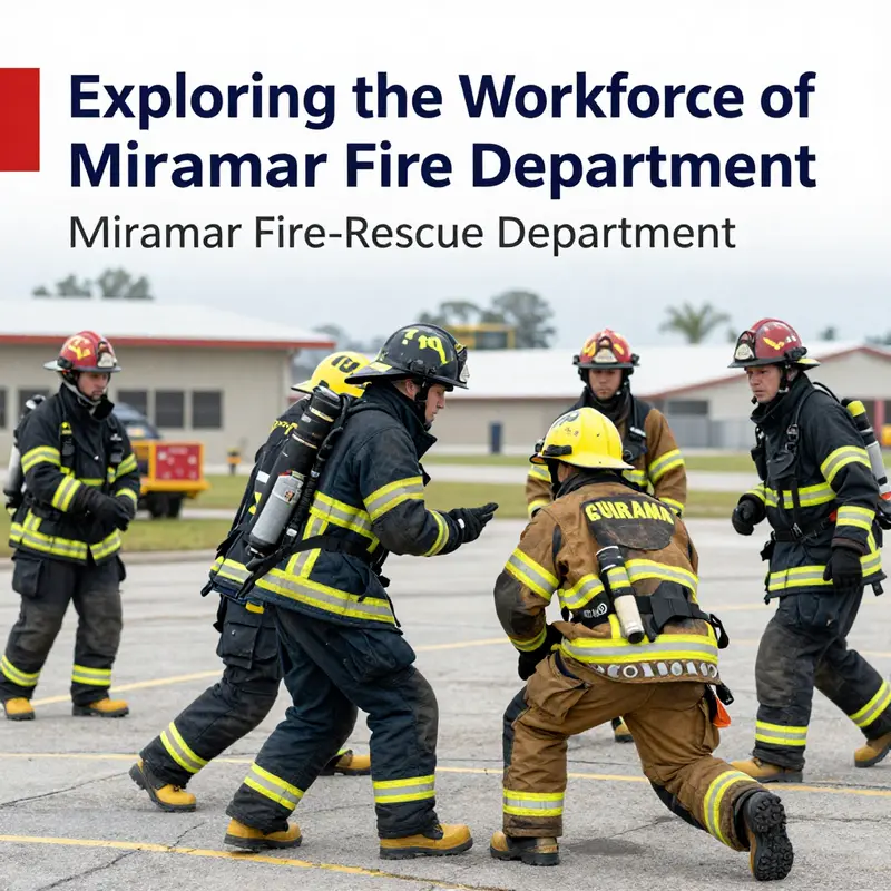 Visual representation of the workforce distribution within the Miramar Fire-Rescue Department.