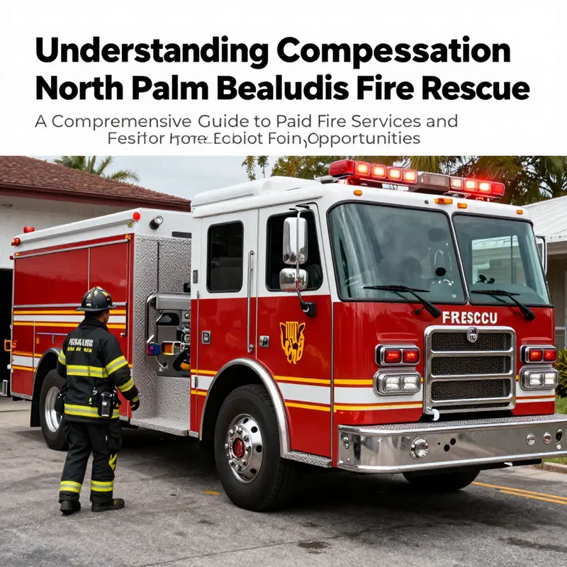 A firetruck from North Palm Beach Fire Rescue responding to an emergency call, showcasing the department's active engagement.
