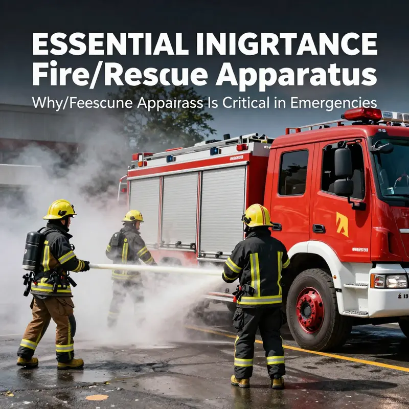 Diverse types of fire/rescue apparatus, highlighting their critical functions.