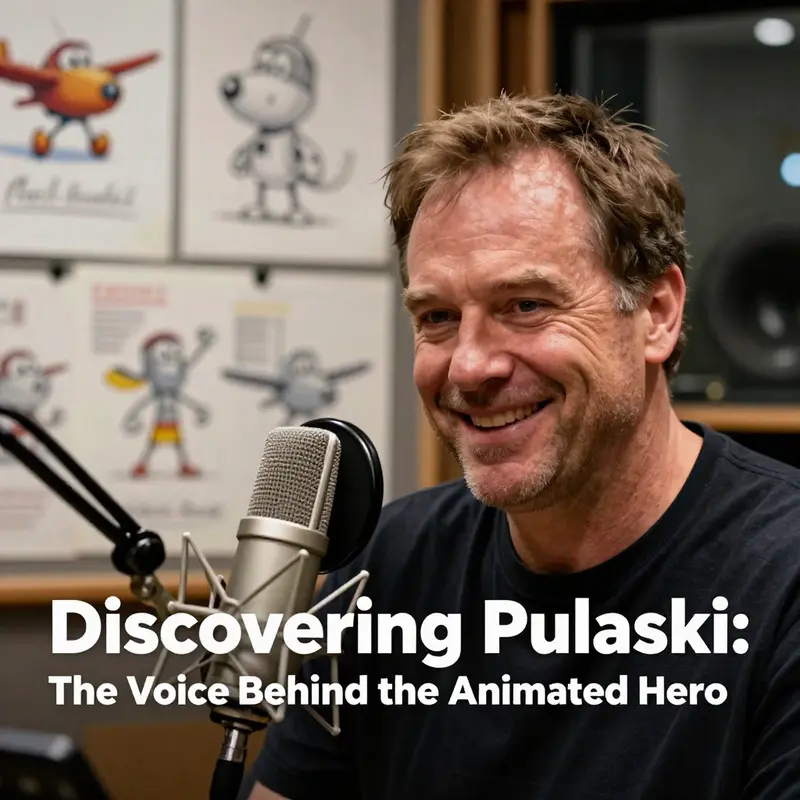 Patrick Warburton brings Pulaski to life in the recording studio.