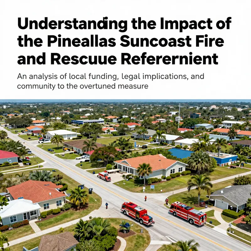 Panoramic image showcasing the Pinellas Suncoast area, illustrating the importance of fire and rescue services.