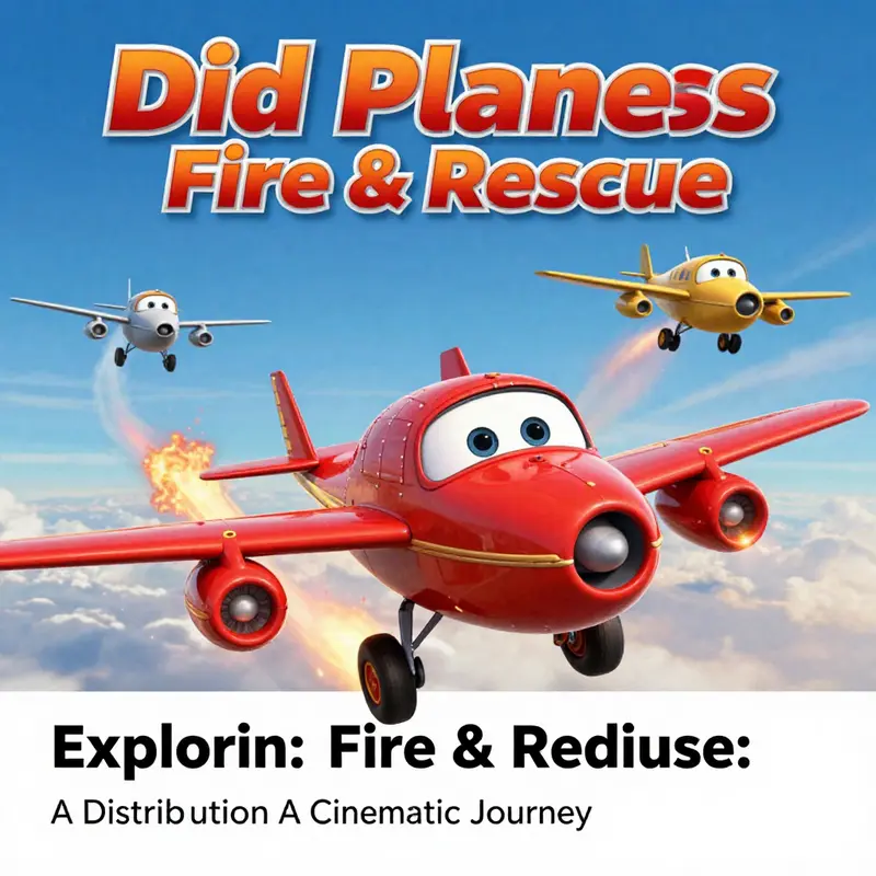 Promotional release poster highlighting the 3D aspect of *Planes: Fire & Rescue*.