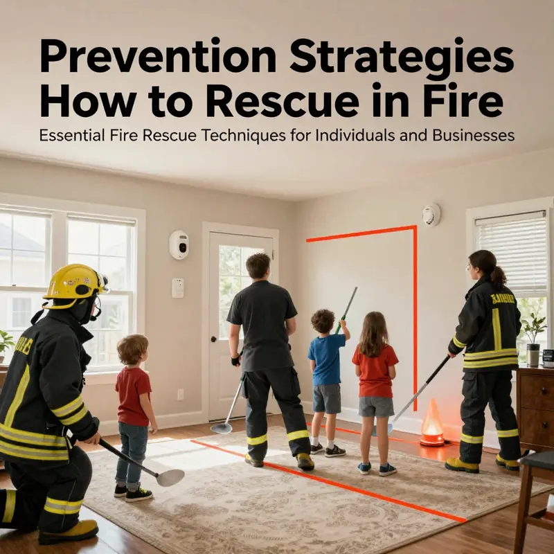 Firefighters providing guidance on immediate actions to take in a fire emergency.