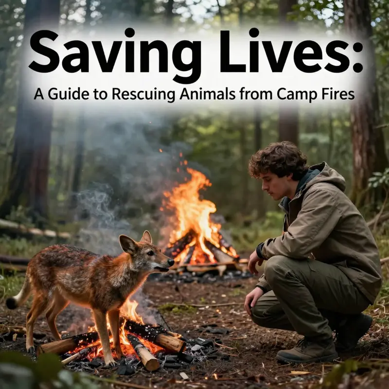 Prioritizing safety is paramount when rescuing animals from the dangers of campfires.