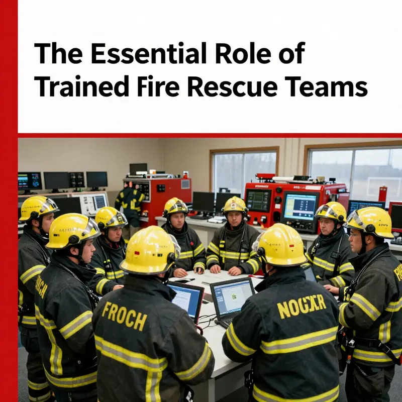 Fire rescue team showcasing their tactical expertise during a technical rescue exercise.