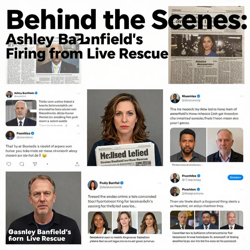 Ashley Banfield in a newsroom, reflecting the tense atmosphere surrounding her firing.