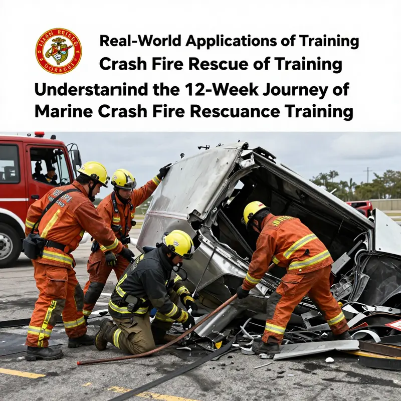 A Marine undergoing rigorous training at the Crash Fire Rescue USMC School.