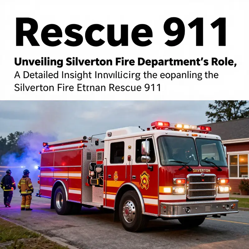 An engaging image representing the Rescue 911 series, featuring a fire truck in action during an emergency.