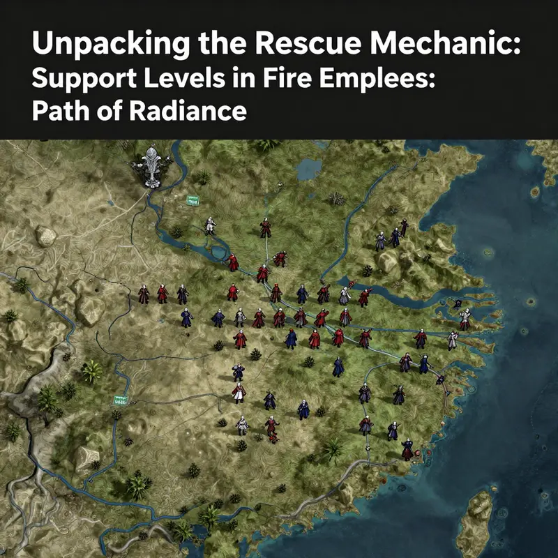 The Rescue action in play, illustrating character interactions in Fire Emblem: Path of Radiance.