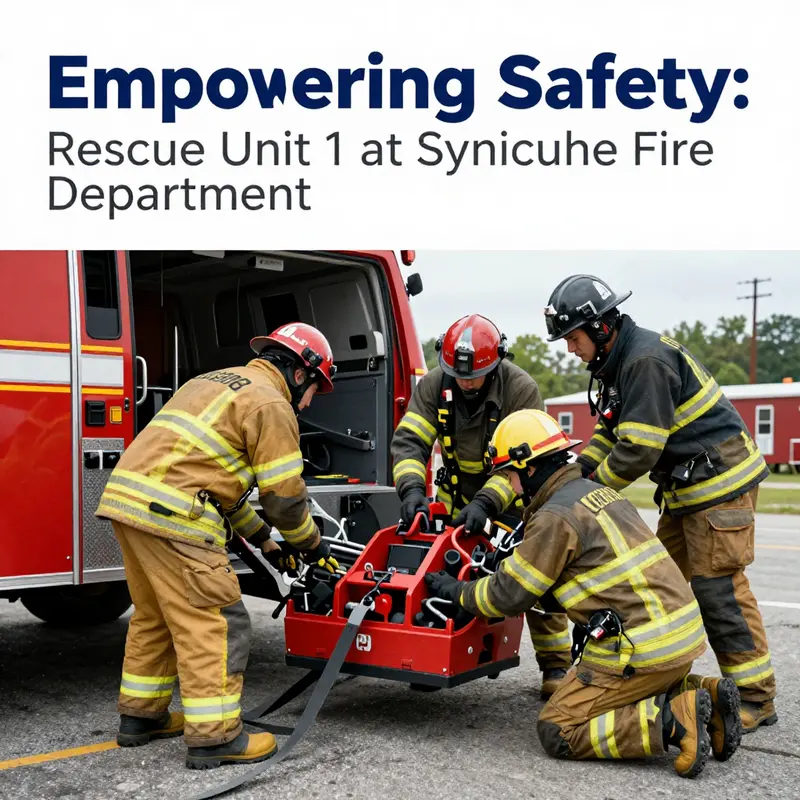 Rescue Unit 1 in action at Fire Station 1, ready to respond to emergencies.