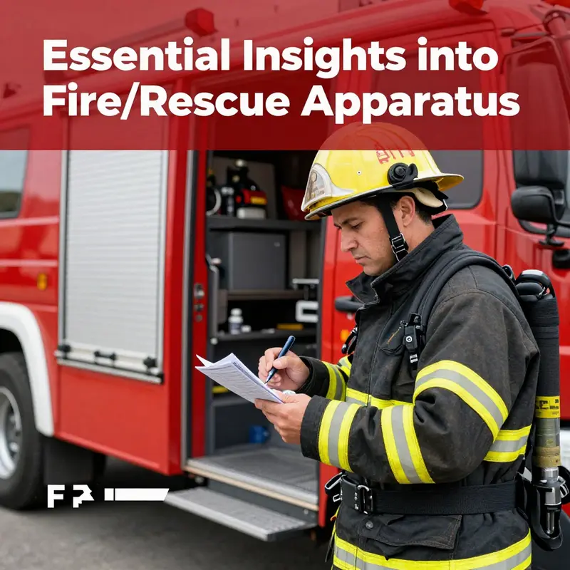 Diverse types of fire/rescue apparatus, highlighting their critical functions.