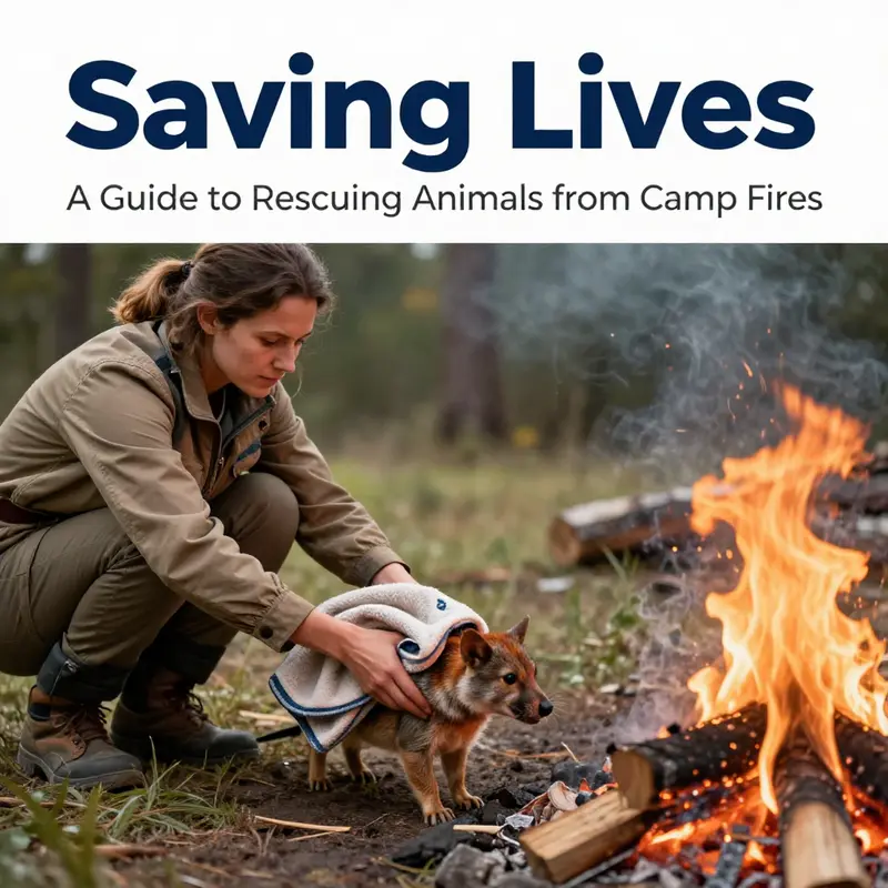 Prioritizing safety is paramount when rescuing animals from the dangers of campfires.
