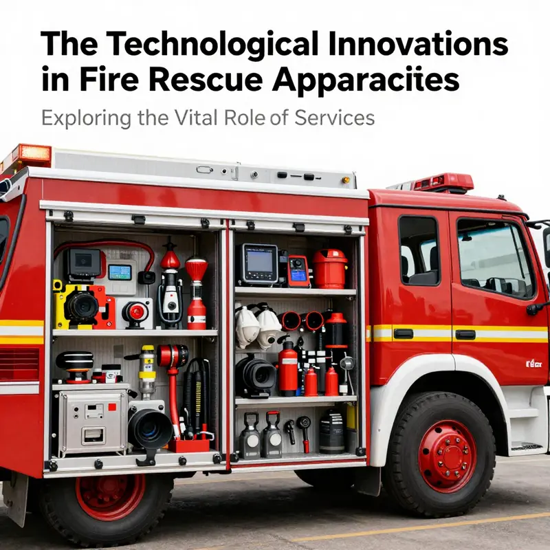Illustration of a fire rescue apparatus detailing its critical components.