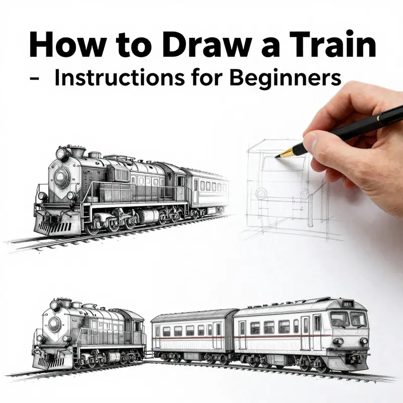 Step-by-step guide illustrating the process of drawing a fire rescue truck.