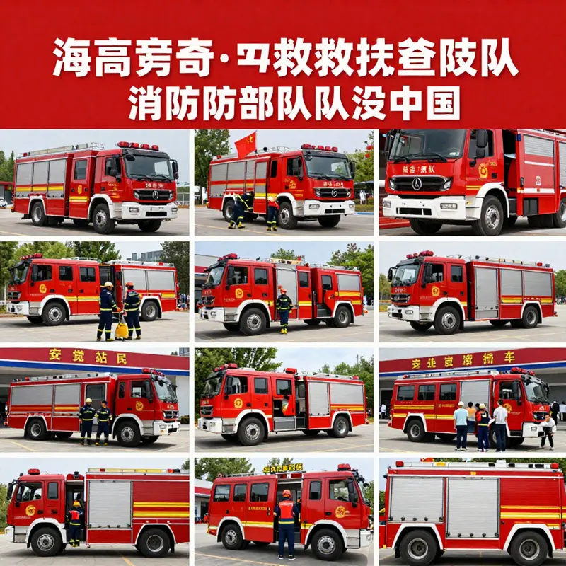 Different types of fire departments in China ready to serve.
