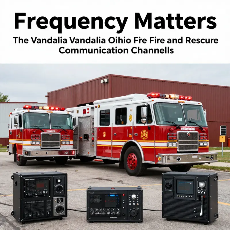 Emergency vehicles at Vandalia Fire Department showcasing the importance of communication equipment.