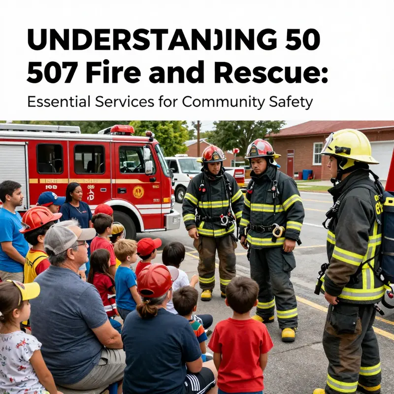 The 507 Fire and Rescue station stands ready to serve the community.