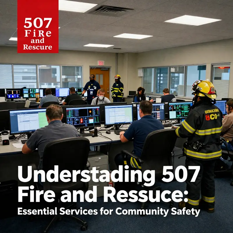 The 507 Fire and Rescue station stands ready to serve the community.