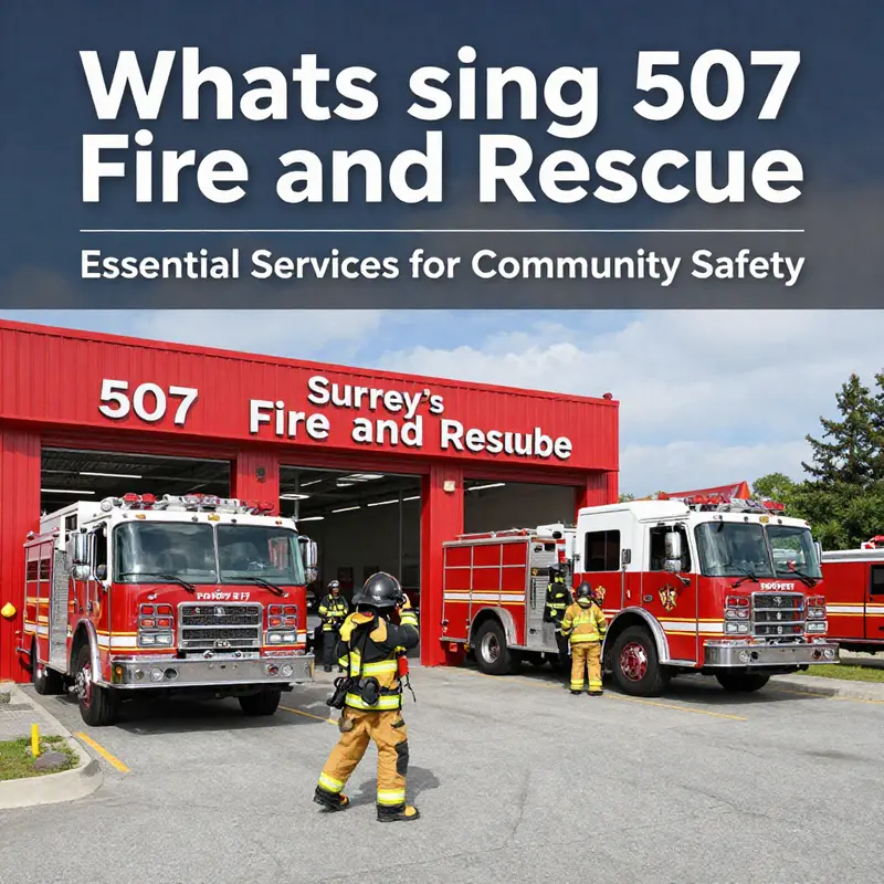 The 507 Fire and Rescue station stands ready to serve the community.