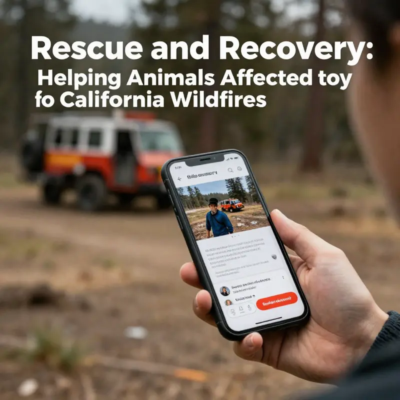 Volunteers receiving generous donations to help animals affected by California wildfires.