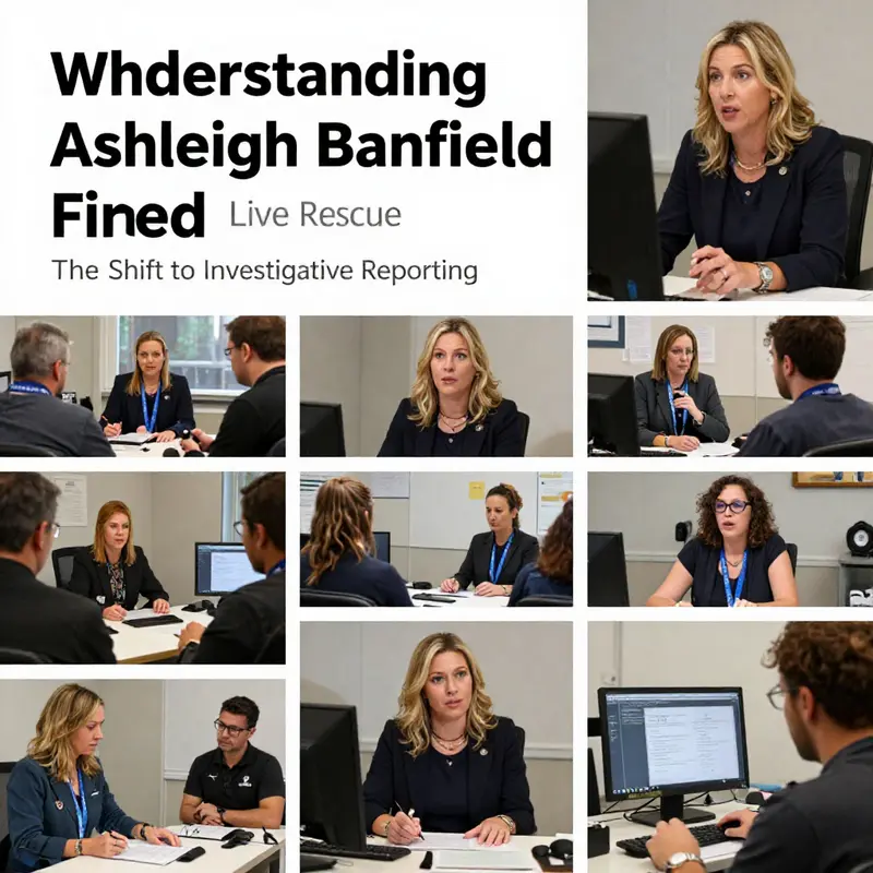 Ashleigh Banfield reflecting on her career choices amidst the backdrop of Live Rescue.