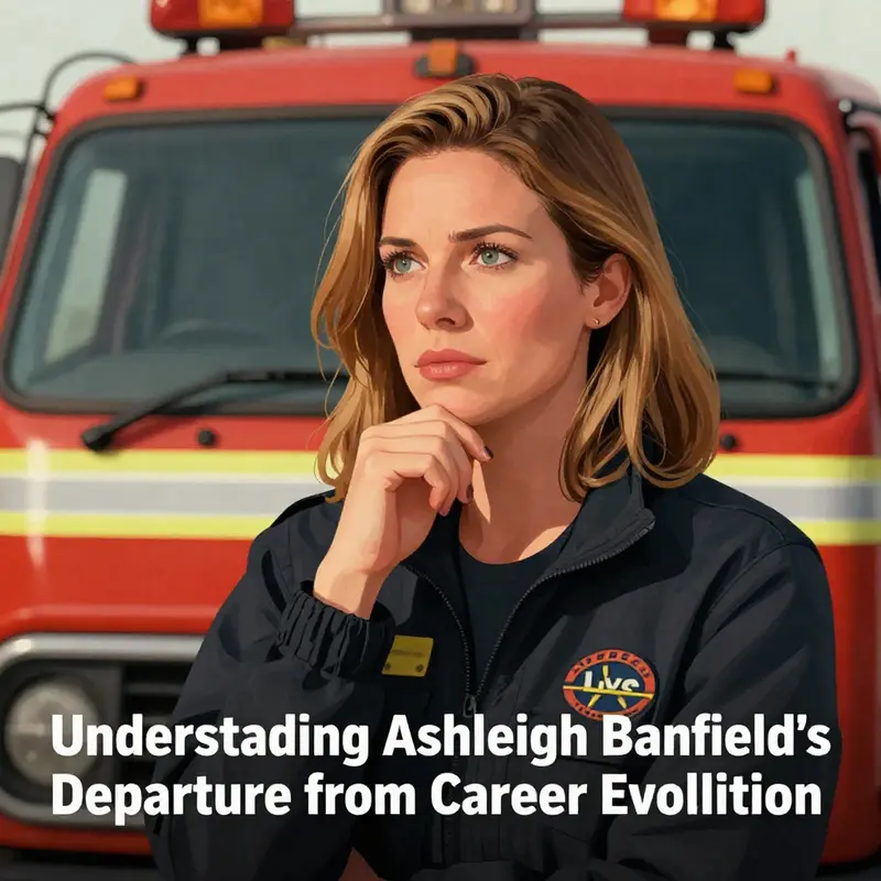 Ashleigh Banfield reflecting on her career choices amidst the backdrop of Live Rescue.