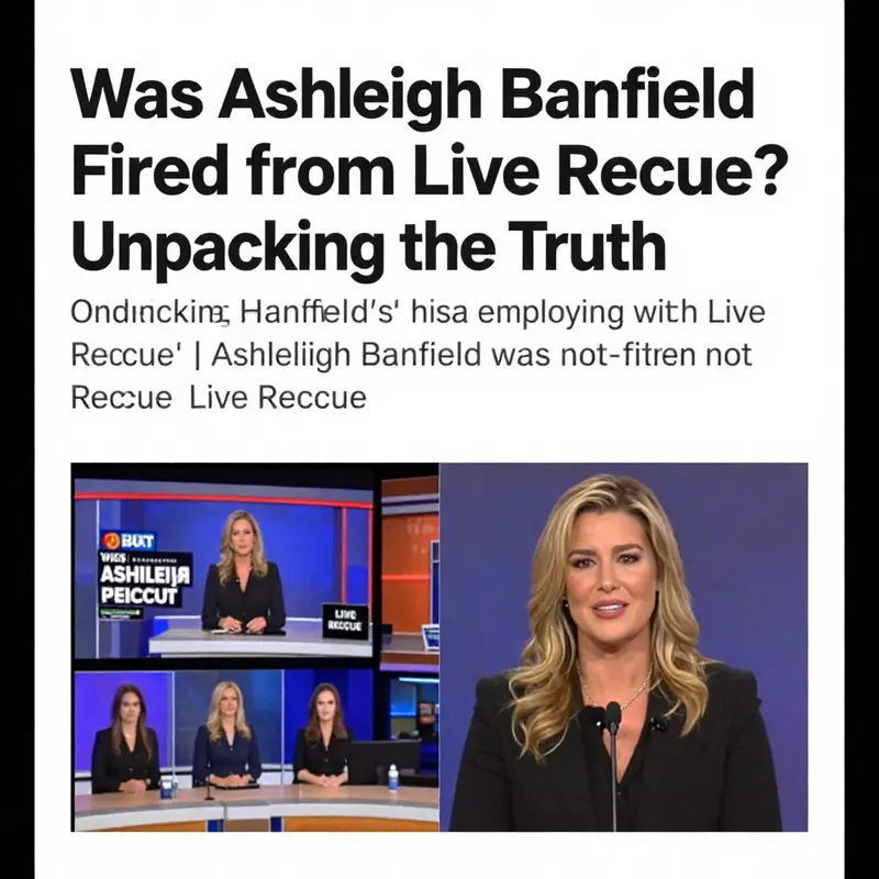 A confirmation of Ashleigh Banfield’s ongoing role in Live Rescue, dispelling rumors of her dismissal.
