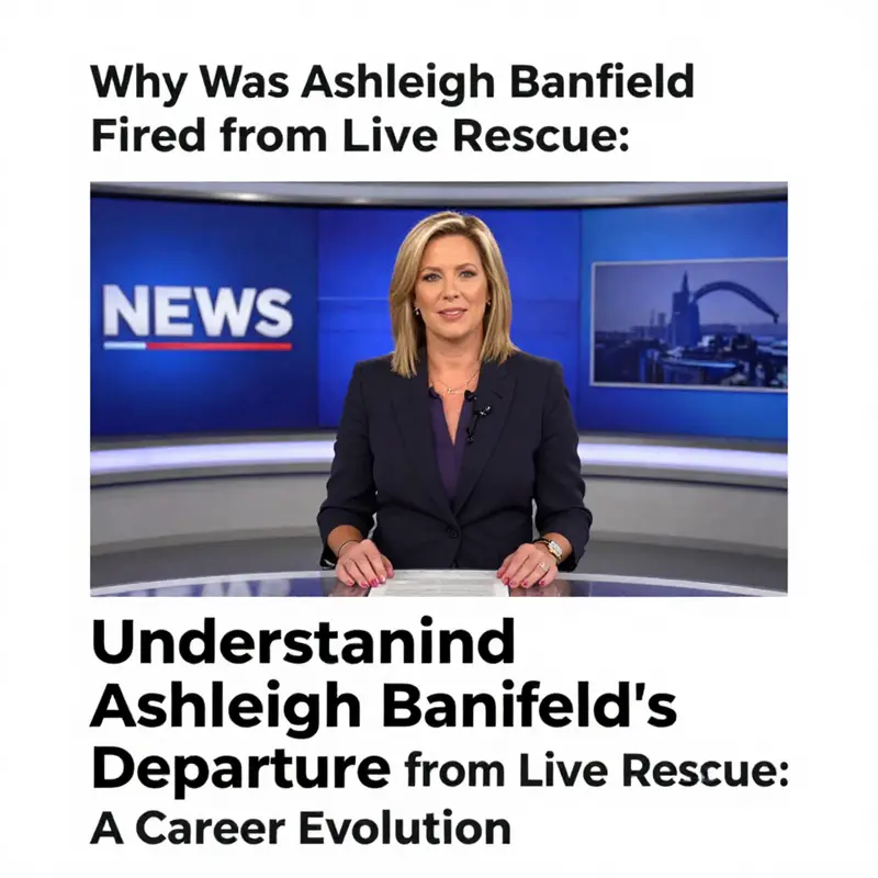 Ashleigh Banfield reflecting on her career choices amidst the backdrop of Live Rescue.