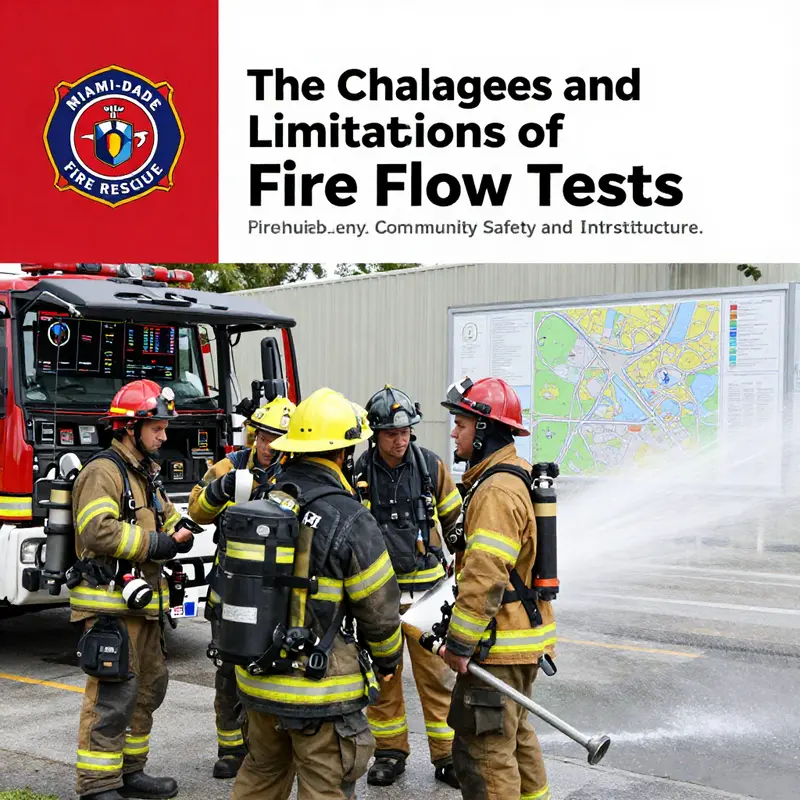 An engineer assesses hydraulic principles during a fire flow test, ensuring adequate water supply for firefighting.