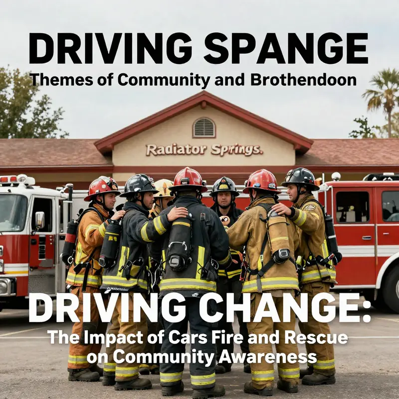 Firefighting vehicles in action, reinforcing their crucial role in rescue missions.