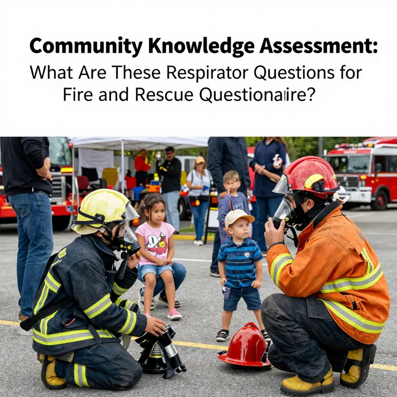 A firefighter ensures proper respirator fitting, emphasizing the importance of safety in operations.
