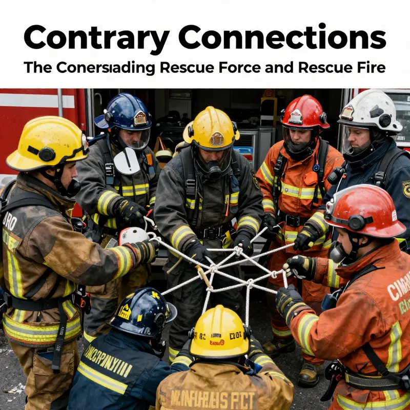 Dramatic depiction of rescue operations showcasing the essence of firefighting.