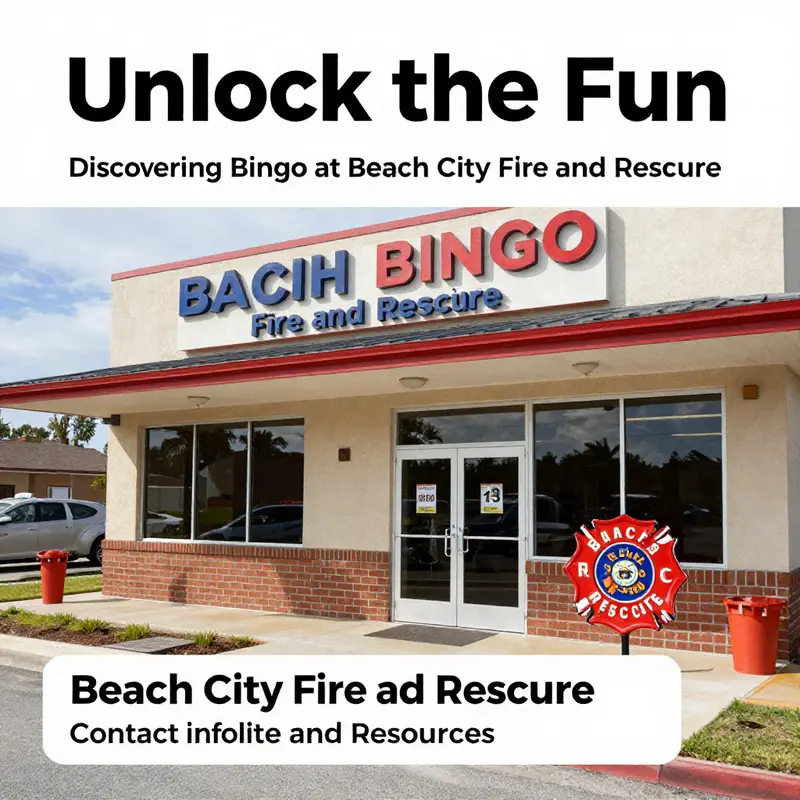The lively Bingo hall at Beach City Fire and Rescue, ready for players to gather and enjoy.